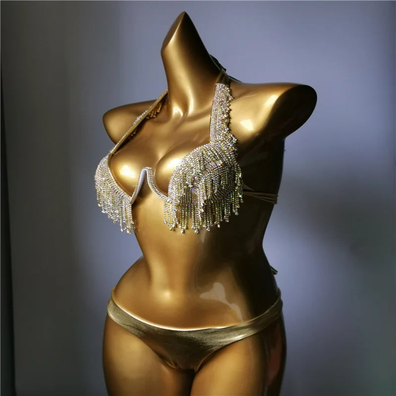 Rhinestone bikini diamond bling