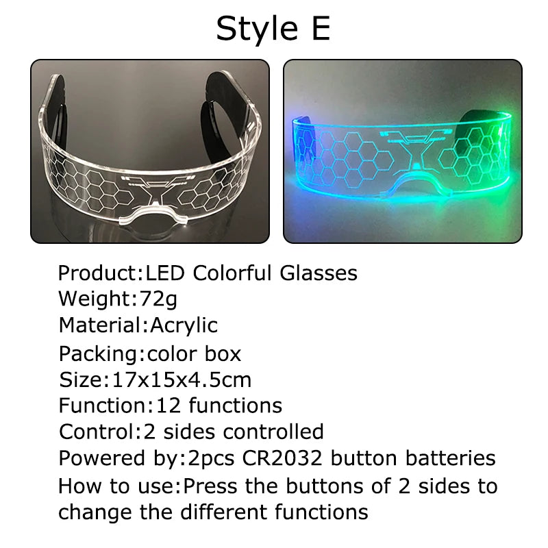 LED Luminous Glasses