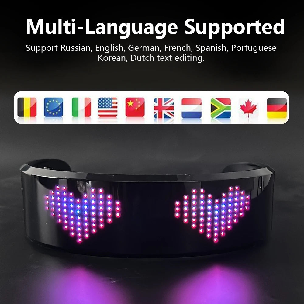 Bluetooth LED Luminous Glasses